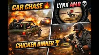 PUBG PC: Insane Car Chase Squad Fight | Last Man Standing Chicken Dinner🏆