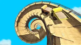 Craziest Half Pipe Spiral Race - 100% Pure Fun GTA 5