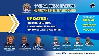 🌪️ Special Press Briefing on Hurricane Melissa Recovery || November 26, 2025 🌪️