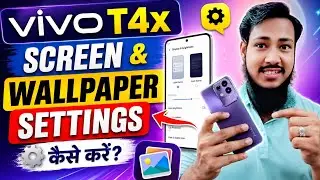 Screen Lock and Wallpaper Settings,on,Off करें//ViVoT4X में Screen and Wallpaper Settings कैसे करें 