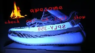 Yeezy V2 zebra UV light test from yeezyforsale.ru