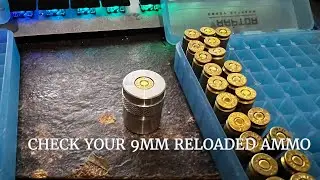 Always check your reloaded ammo before use - 9mm FMJ reloads for glock