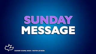 Guest Speaker from Fort Bragg  -  Pastor Preston Murphy  -  Sun 8/3/25