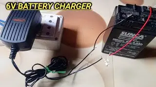 How To Charge 6V Battery At Home||12V DTH Charger 👍