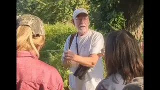 Edible plant forage walk in Carlisle Iowa