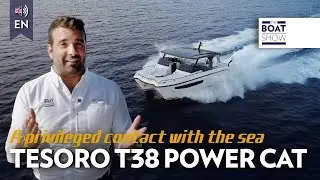 [ENG] TESORO YACHTS T38 POWER CAT - Motor Catamaran Review - The Boat Show