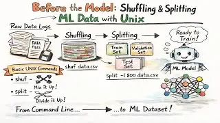 Before the Model: Shuffling and Splitting ML Data with Unix
