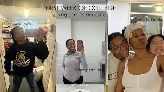 first week of college: spring semester edition
