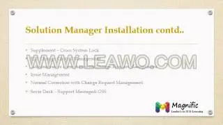 Sap Solution Manager 7 1 online training