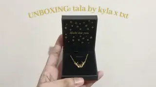 unboxing | tala by kyla x txt crown necklace ♡