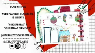 PLAN WITH ME :: WORK WEDNESDAY :: &ldquo;GINGERBREAD & XMAS ELEMENTS&rdquo; - MARTINEZ STICKER CO.