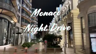 Monaco drive Night ✨ 4K #monaco #monacolifestyle #visitmonaco #monacobynight