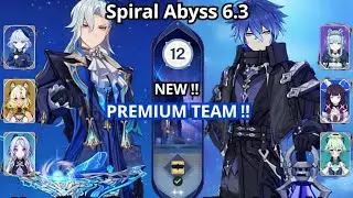 (New) C0 Neuvillette and C0 Flins destroy new abyss floor 12 🔥 | Genshin Impact new abyss Luna IV