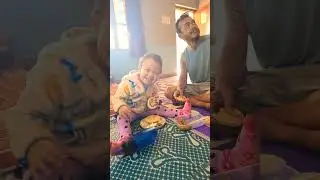 bfast wid dad 🤭🥰😇@TenzinRigsel-143 @TenzinNamdol-i5i #cute #love #trending #like #memories