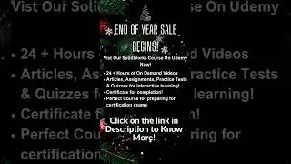SolidWorks Online Course, End of Season Sale on Udemy| Shorts