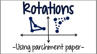 Using Parchment Paper to Rotate a Shape on the Coordinate Plane