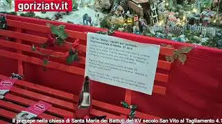 Il presepe nella chiesa di Santa Maria dei Battuti del XV secolo San Vito al Tagliamento 4.1.2026
