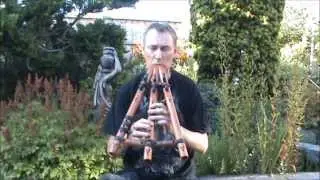 Mr Swozza plays Odell Borg Triple Drone Flute