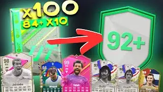 I turned 100 84+ x10 into 92+ FUTTIES PICKS!!!