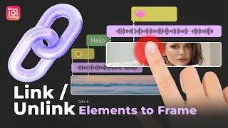 The Link feature lets you anchor your edits to exactly where you want them✨ #inshot #tutorial