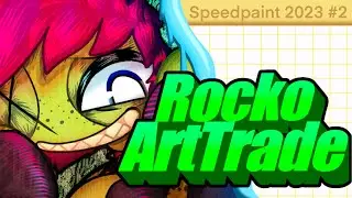 2023 Speedpaint #2 Rocko ArtTrade with KjKexxy