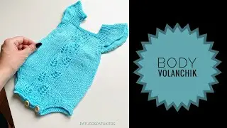Tejemos body Volanchik para bebé. Body verano bebe mangas con volantes