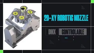NEW PRODUCT 2024- 2D-XY Robotic nozzle, DMX controllable nozzle
