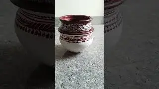 Relaxing Mandala Pot Design ✨ | Satisfying Creative Art | #shorts