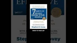 7 Habits of highly effective people - Book series 4/100 #shorts #books