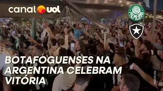 TORCIDA DO BOTAFOGO NA ARGENTINA COMEMORA VITÓRIA DIANTE DO PALMEIRAS ANTES DA FINAL DA LIBERTADORES