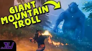 GIANT MOUNTAIN TROLL! | Valheim Alpha Gameplay (Funny Moments)