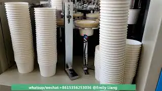 kraft paper container ‖ disposable soup bowl making machine with small price