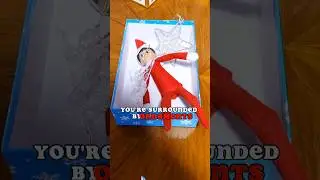 🎁 Elf On The Shelf Stuck In A Box: Christmas Advent #christmasadvent #elfontheshelf #letteroftheday