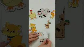 Farm Animals Puzzle for Kids 🐔🐑🐄🐶🐱