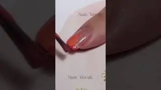 Easy Pink, Peach and Gold Abstract Nail Art Quick Tutorial #shorts