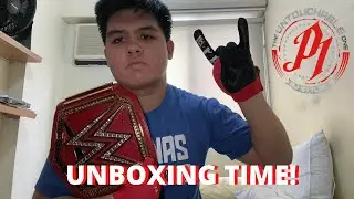 WWE Universal Championship + AJ Styles Gloves Unboxing