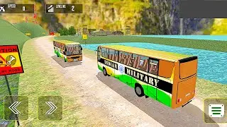 US Army Bus Driving Simulator 2023 - Soldier Military Coach Transporter Duty - Android GamePlay #02