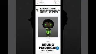 NEW BRUNO GLOW IN THE DARK FUNKO POP DISNEY ENCANTO 2023!
