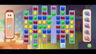 Homescapes level 19 after level 12950 - no booster gameplay