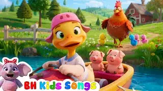 Cluck Cluck Red Hen & Her Farm Friends 🎶 Best Song For Toddlers | BH Kids Songs & Nursery Rhymes 4K