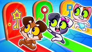 ✨ Escape Room Challenge 🗝️🚪 Magic Doors for Kids 🟧🟨🟪|| Purr-Purr Tails 🐾
