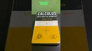 Calculus With Analytic Geometry Book by Thurman Peterson #shorts #enginerdmath #math #calculus