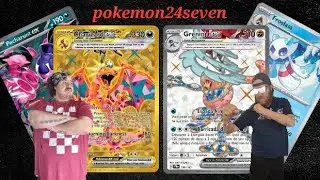 Tabletop Pokemon Charizard Pecharunt VS Greninja