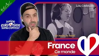 Первая реакция 🇫🇷: Лу Делез &mdash; Ce monde / Детское Евровидение 2025, Франция