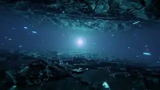Particles In Underground Tunnel Background 4K VJ Loop Video | No Copyright Background Video