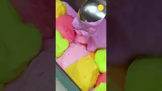 How to Make Rainbow Ice Cream Recipe | Pride Month #shortvideo