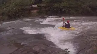 Kayak - Ola del barrio Larramendi - Tolosa - R&iacute;o Oria