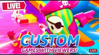 🔴 LIVE Fall guys custom gameplay WITH viewers join now|Free custom|#Live #Customs #Fallguys