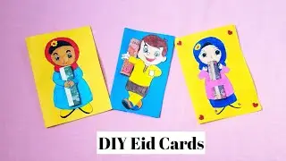 DIY EID CARDS | HOW TO MAKE GREETING CARDS | EID GREETING CARD | HOW TO MAKE EIDI ENVELOPE