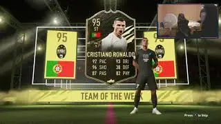 OBESE fifa streamer makes Whale Noises after packing 95 IF CR7...